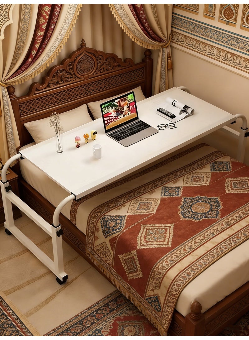 general Home bedside table lazy lifting bedroom bedside small table bedside table across the bed table movable desk computer table - Image 1